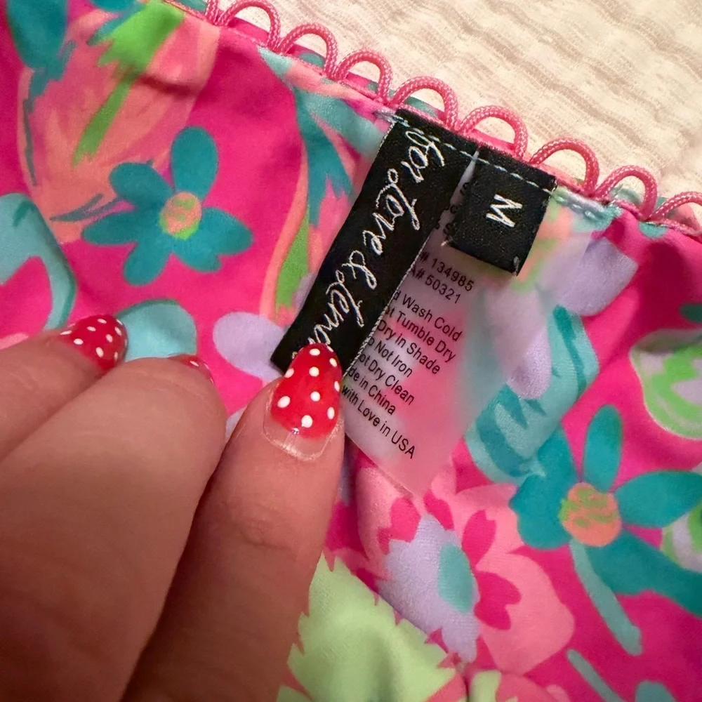 For Love And Lemons Pink Floral Bikini - Picture 2 of 2